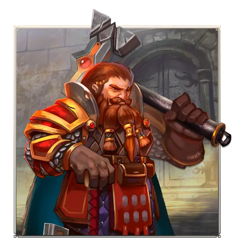 Hero: Vorn (Path of Strength) Class: Warrior Race: Dwarf