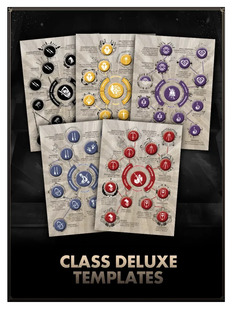 Deluxe Class Templates of Chronicles of Drunagor: Age of Darkness
